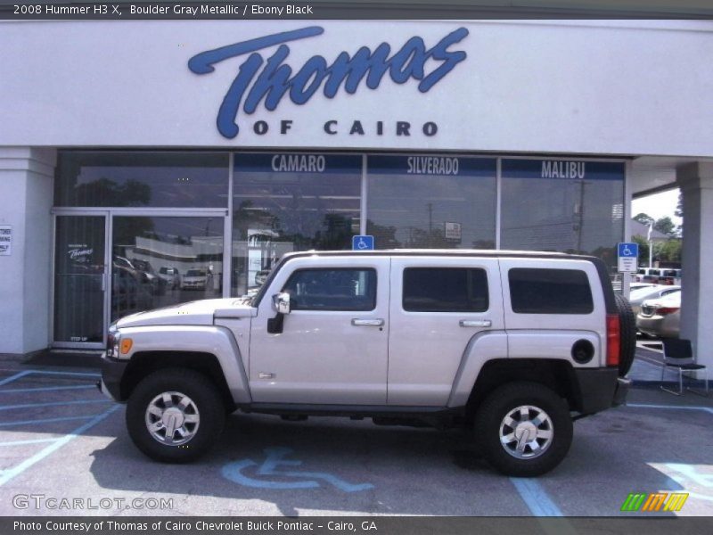 Boulder Gray Metallic / Ebony Black 2008 Hummer H3 X