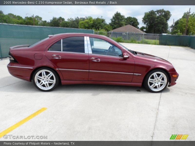 Bordeaux Red Metallic / Black 2005 Mercedes-Benz C 230 Kompressor Sedan