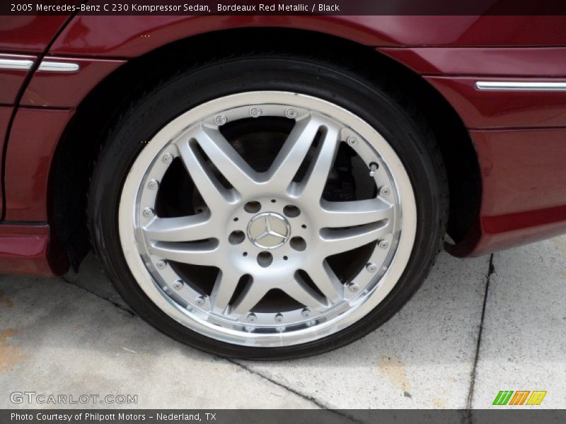 Bordeaux Red Metallic / Black 2005 Mercedes-Benz C 230 Kompressor Sedan