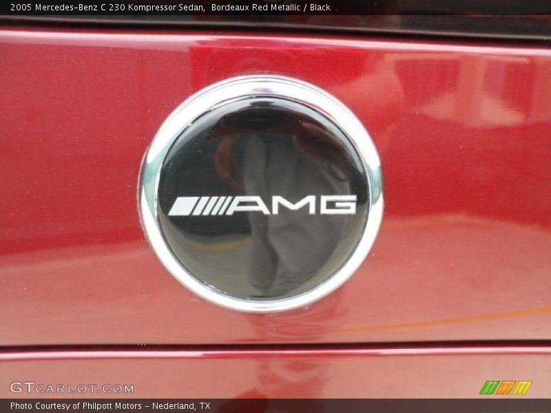 Bordeaux Red Metallic / Black 2005 Mercedes-Benz C 230 Kompressor Sedan