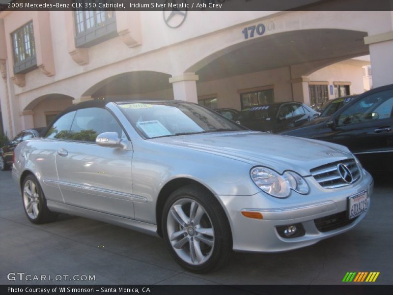 Iridium Silver Metallic / Ash Grey 2008 Mercedes-Benz CLK 350 Cabriolet