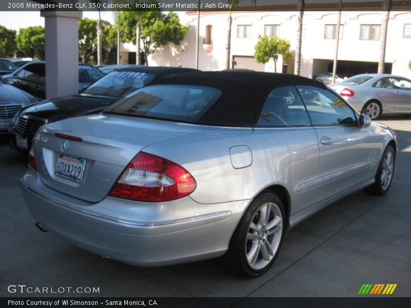 Iridium Silver Metallic / Ash Grey 2008 Mercedes-Benz CLK 350 Cabriolet