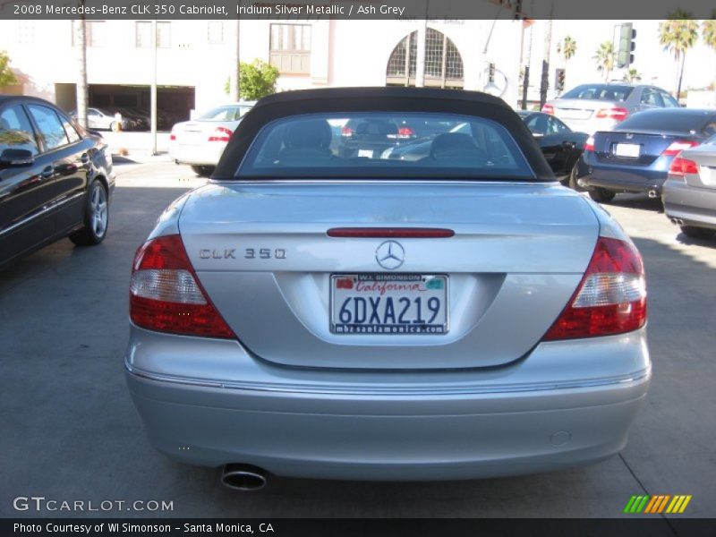 Iridium Silver Metallic / Ash Grey 2008 Mercedes-Benz CLK 350 Cabriolet