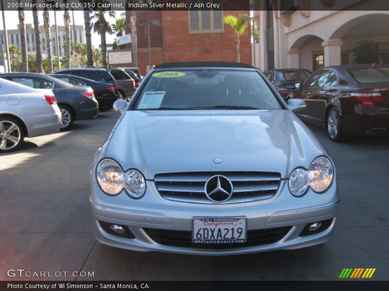 Iridium Silver Metallic / Ash Grey 2008 Mercedes-Benz CLK 350 Cabriolet