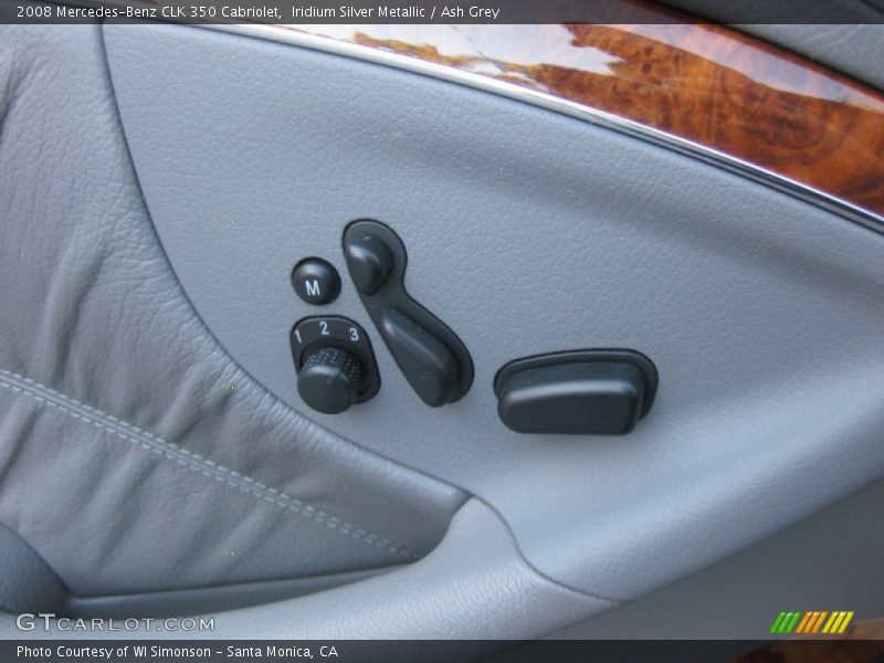 Iridium Silver Metallic / Ash Grey 2008 Mercedes-Benz CLK 350 Cabriolet