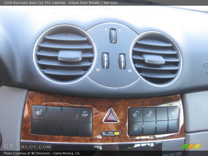 Iridium Silver Metallic / Ash Grey 2008 Mercedes-Benz CLK 350 Cabriolet