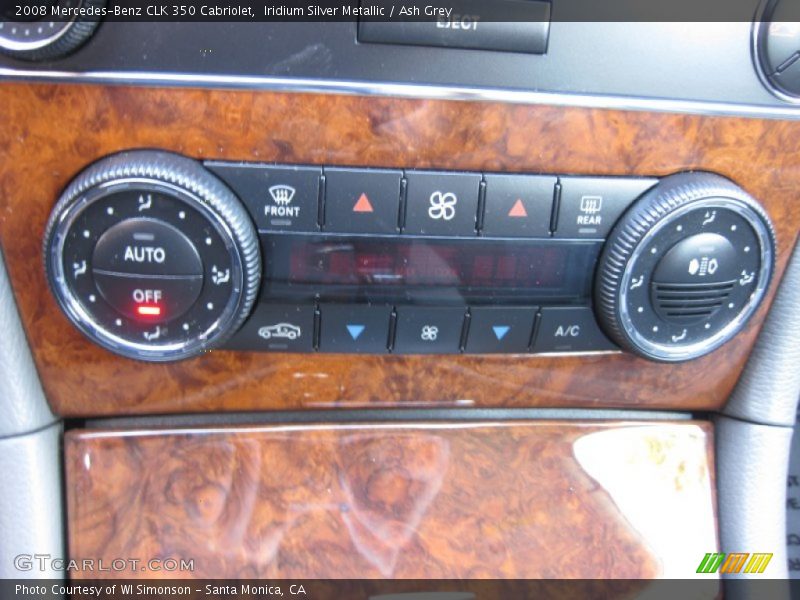 Iridium Silver Metallic / Ash Grey 2008 Mercedes-Benz CLK 350 Cabriolet