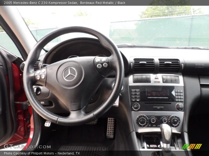 Bordeaux Red Metallic / Black 2005 Mercedes-Benz C 230 Kompressor Sedan