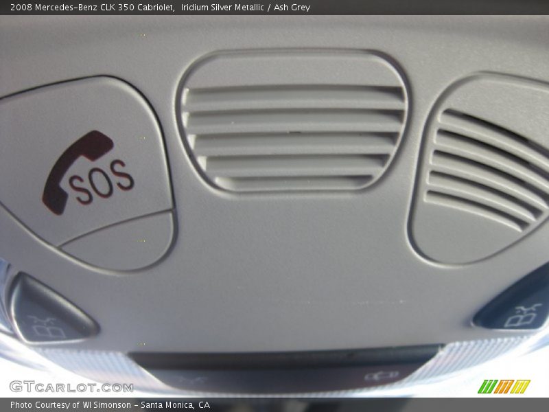 Iridium Silver Metallic / Ash Grey 2008 Mercedes-Benz CLK 350 Cabriolet