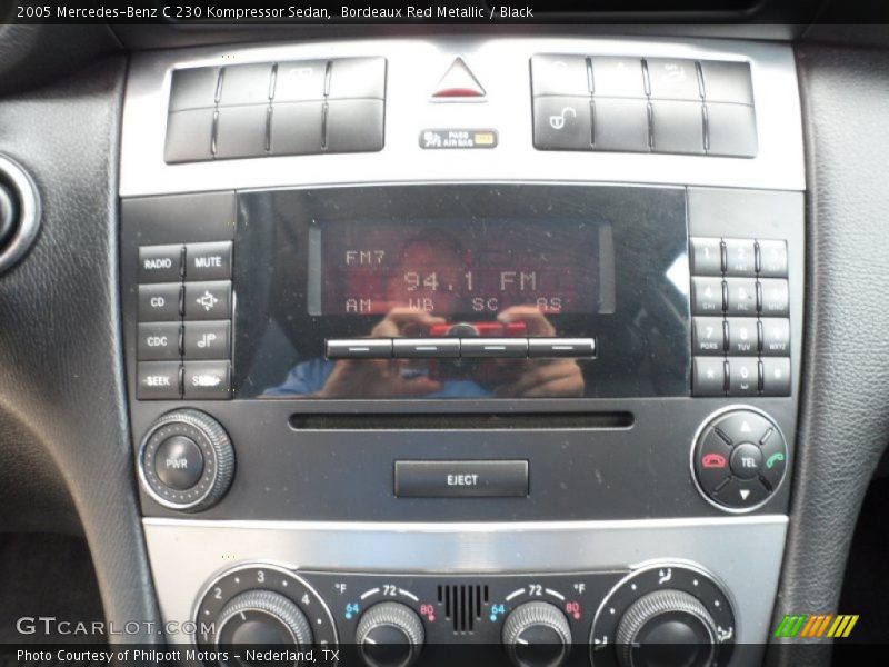 Bordeaux Red Metallic / Black 2005 Mercedes-Benz C 230 Kompressor Sedan
