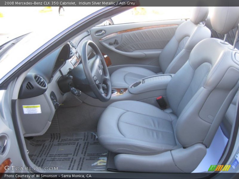 Iridium Silver Metallic / Ash Grey 2008 Mercedes-Benz CLK 350 Cabriolet