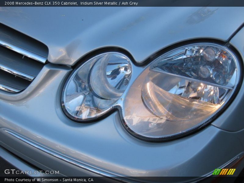 Iridium Silver Metallic / Ash Grey 2008 Mercedes-Benz CLK 350 Cabriolet