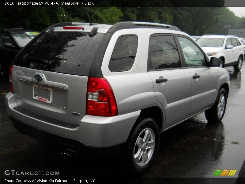Steel Silver / Black 2010 Kia Sportage LX V6 4x4