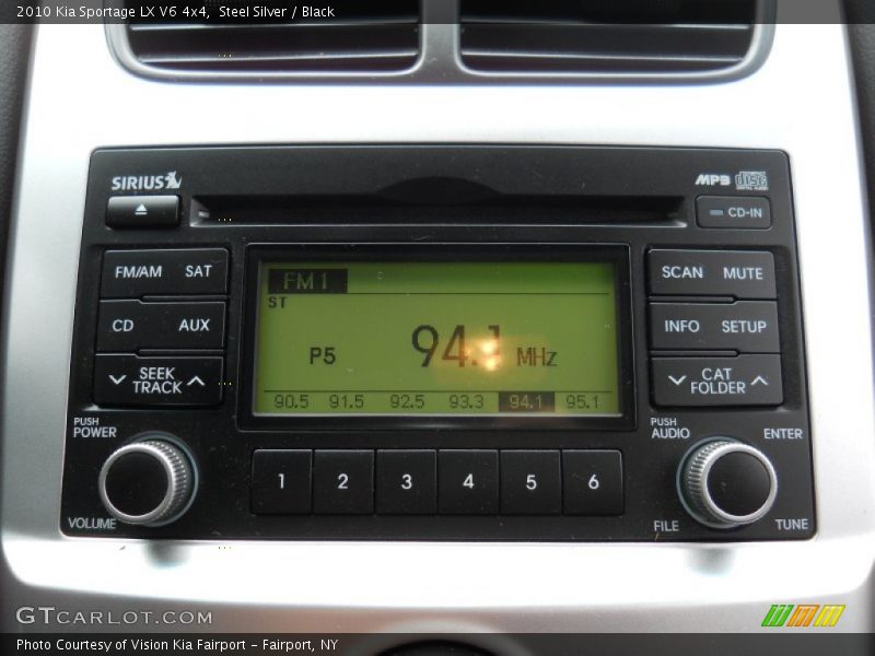 Steel Silver / Black 2010 Kia Sportage LX V6 4x4