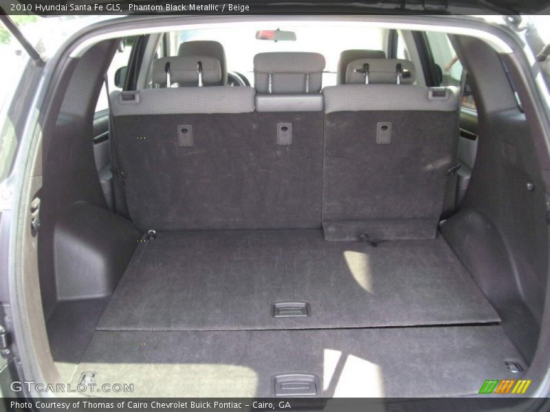 Phantom Black Metallic / Beige 2010 Hyundai Santa Fe GLS
