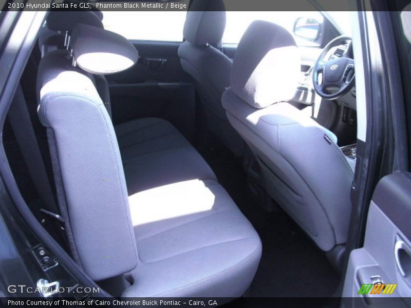 Phantom Black Metallic / Beige 2010 Hyundai Santa Fe GLS