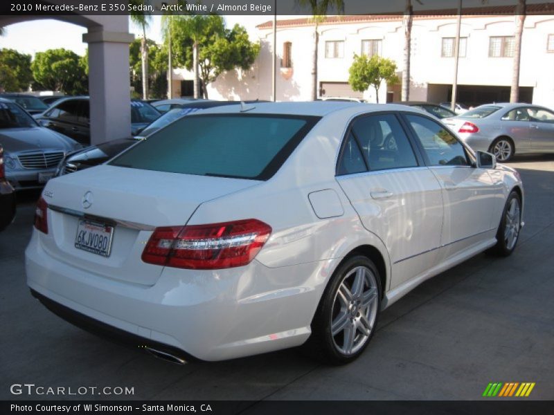 Arctic White / Almond Beige 2010 Mercedes-Benz E 350 Sedan