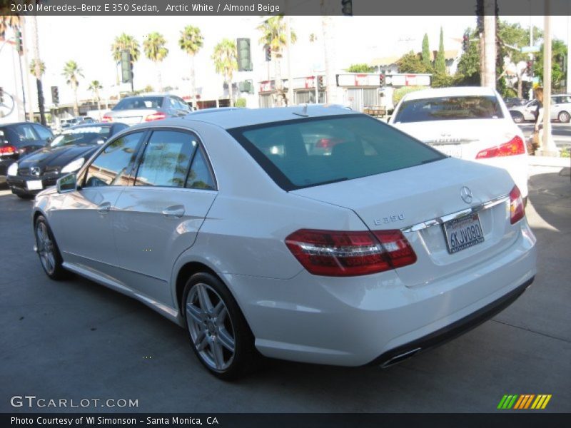 Arctic White / Almond Beige 2010 Mercedes-Benz E 350 Sedan