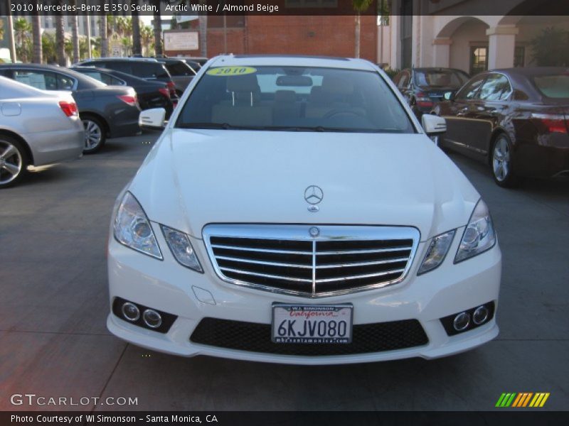 Arctic White / Almond Beige 2010 Mercedes-Benz E 350 Sedan