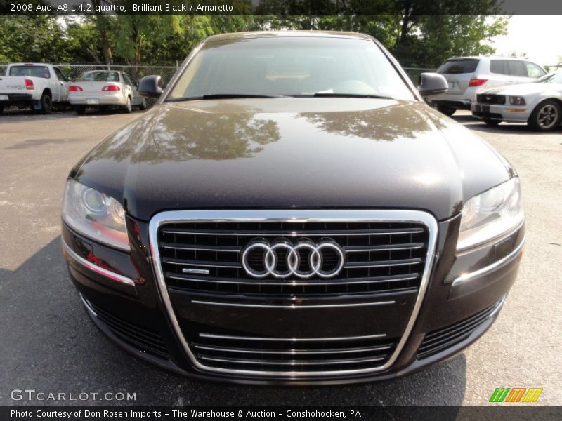 Brilliant Black / Amaretto 2008 Audi A8 L 4.2 quattro