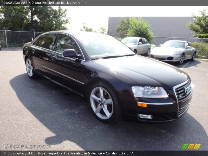 Brilliant Black / Amaretto 2008 Audi A8 L 4.2 quattro