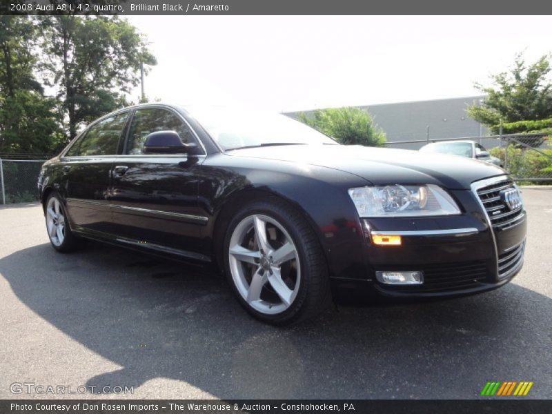 Brilliant Black / Amaretto 2008 Audi A8 L 4.2 quattro