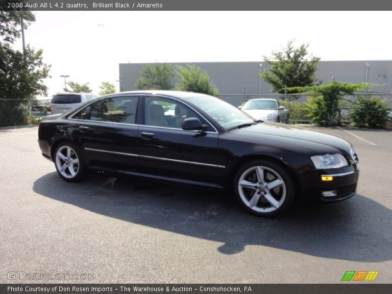 Brilliant Black / Amaretto 2008 Audi A8 L 4.2 quattro