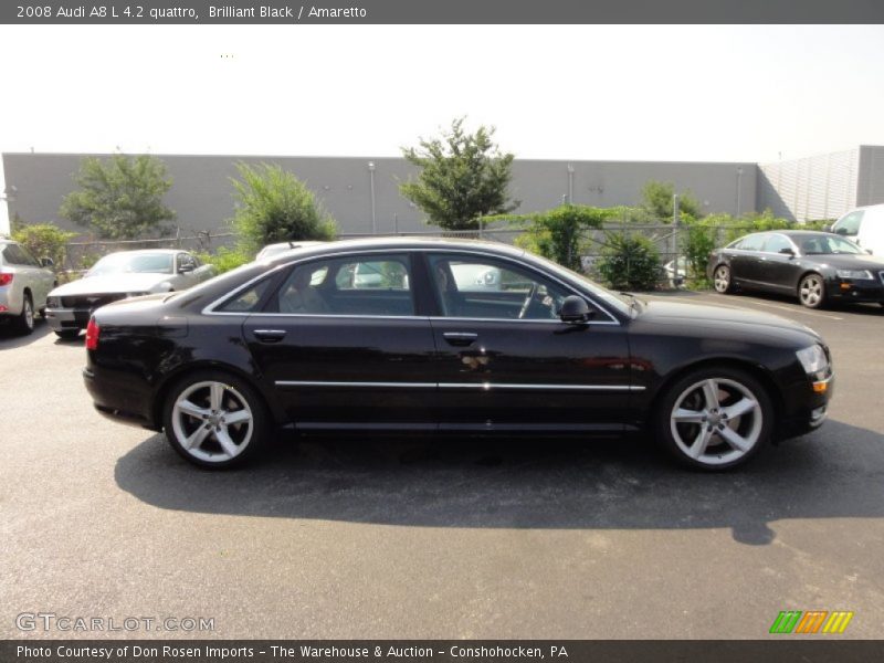 Brilliant Black / Amaretto 2008 Audi A8 L 4.2 quattro