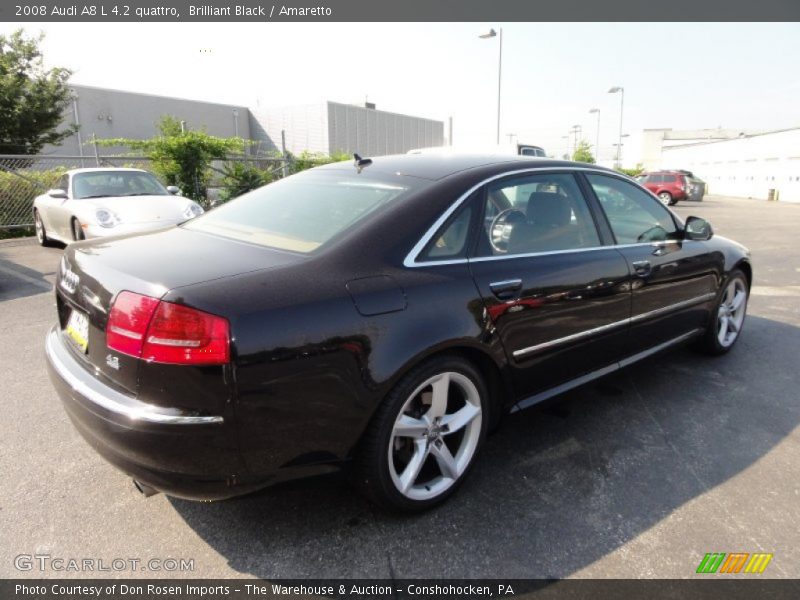 Brilliant Black / Amaretto 2008 Audi A8 L 4.2 quattro