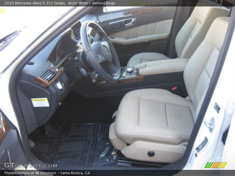 Arctic White / Almond Beige 2010 Mercedes-Benz E 350 Sedan