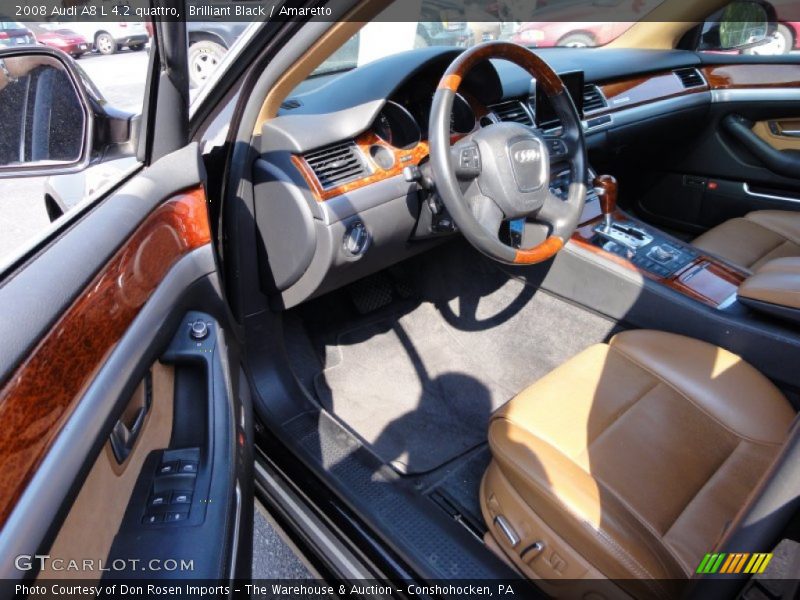 Brilliant Black / Amaretto 2008 Audi A8 L 4.2 quattro