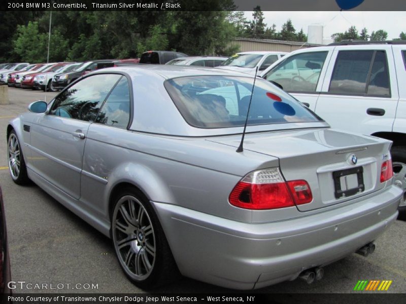 Titanium Silver Metallic / Black 2004 BMW M3 Convertible