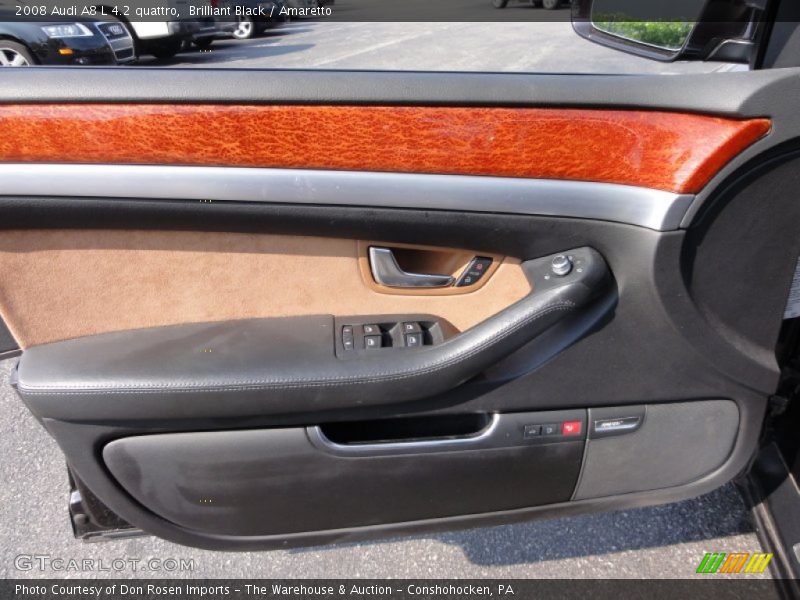 Brilliant Black / Amaretto 2008 Audi A8 L 4.2 quattro