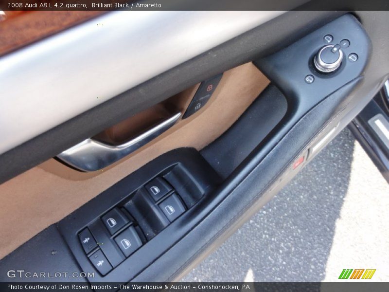 Brilliant Black / Amaretto 2008 Audi A8 L 4.2 quattro