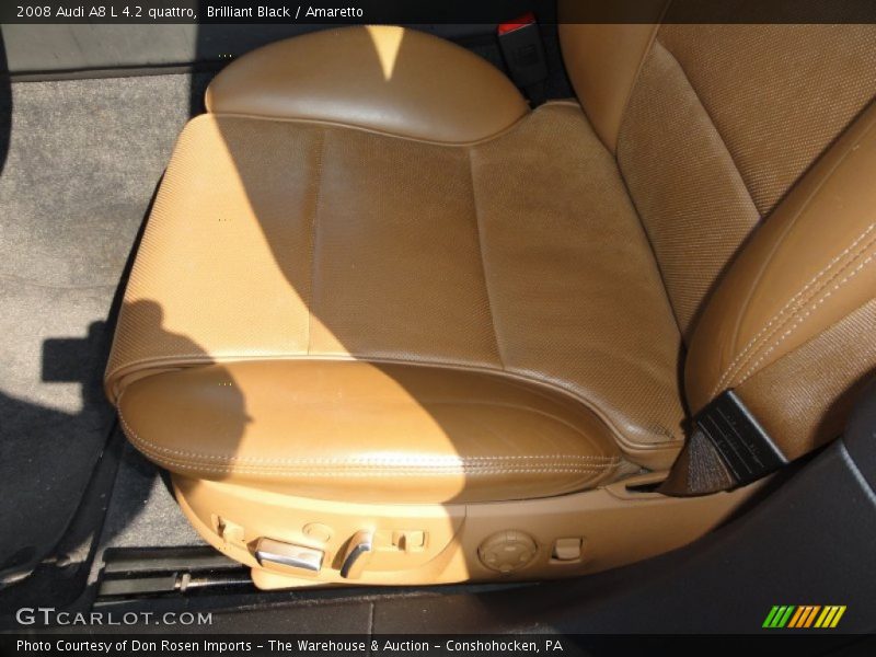 Brilliant Black / Amaretto 2008 Audi A8 L 4.2 quattro