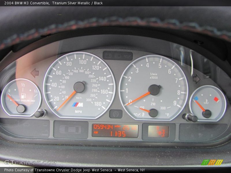 Titanium Silver Metallic / Black 2004 BMW M3 Convertible