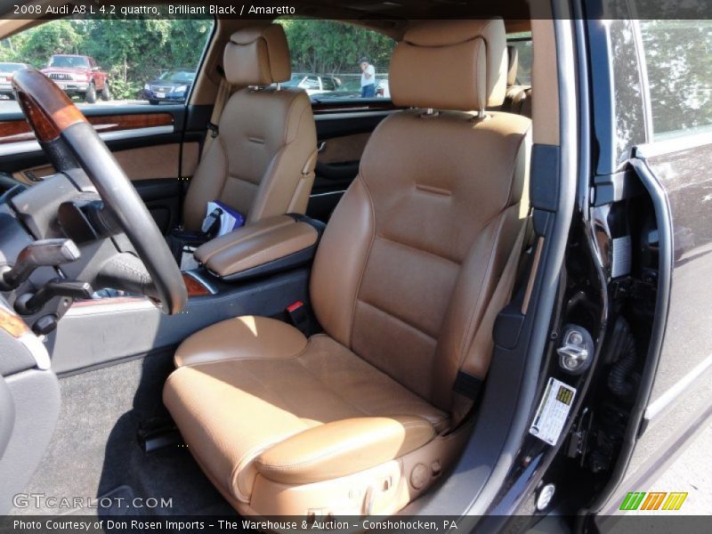 Brilliant Black / Amaretto 2008 Audi A8 L 4.2 quattro