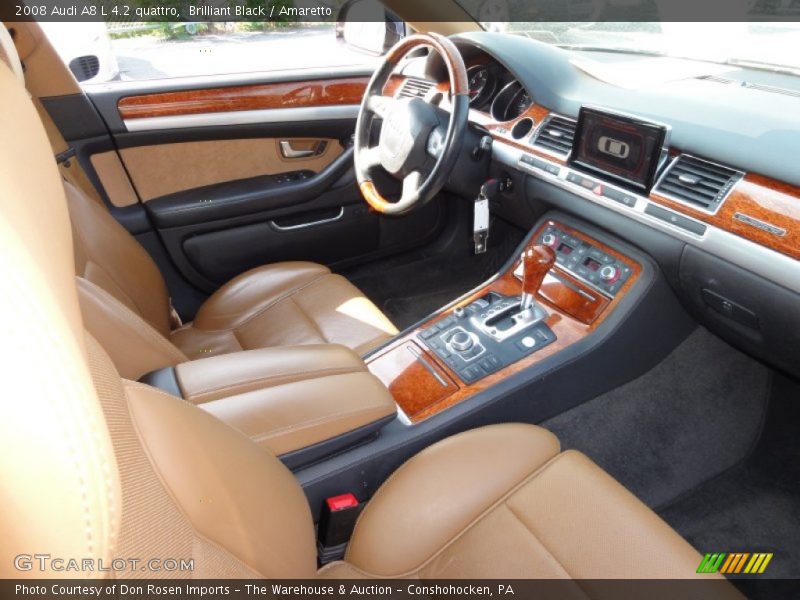 Brilliant Black / Amaretto 2008 Audi A8 L 4.2 quattro
