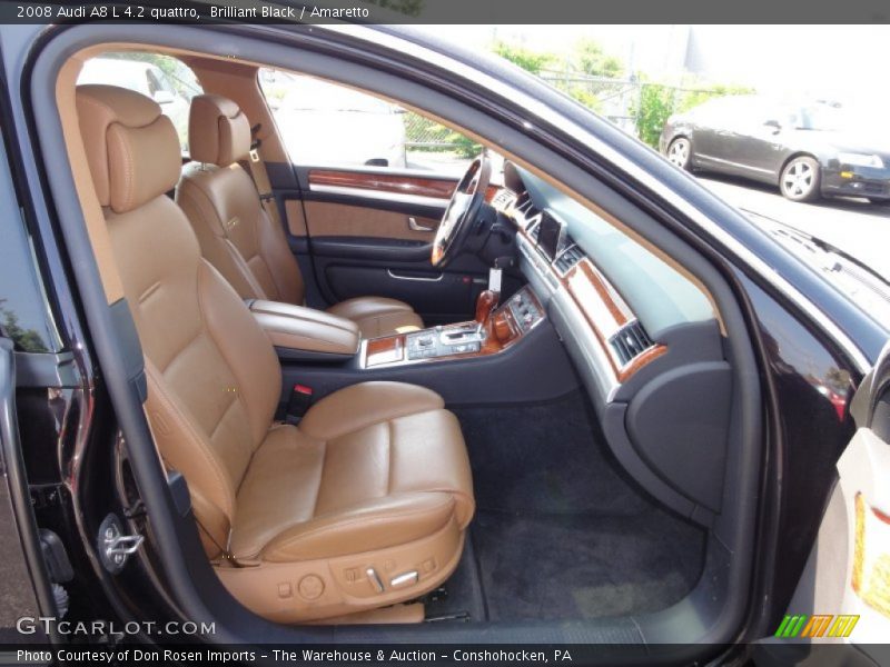 Brilliant Black / Amaretto 2008 Audi A8 L 4.2 quattro