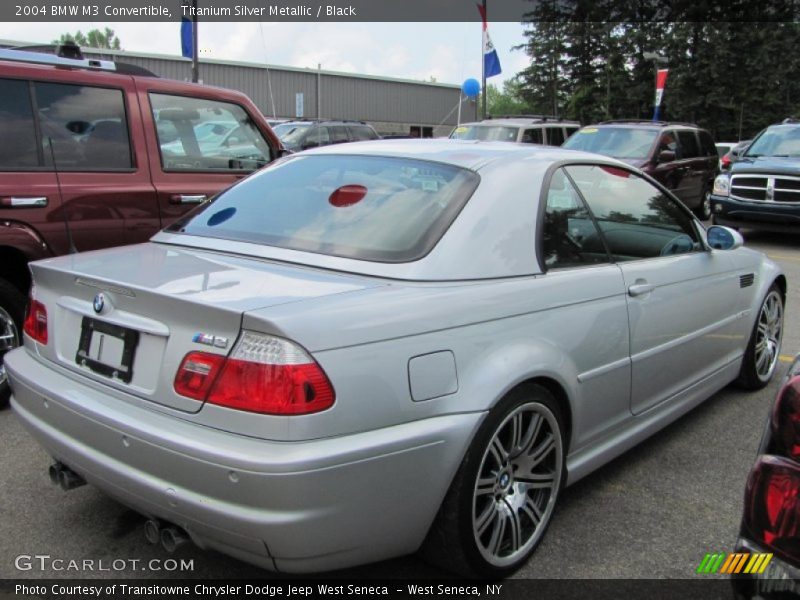 Titanium Silver Metallic / Black 2004 BMW M3 Convertible