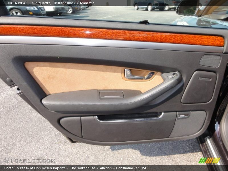 Brilliant Black / Amaretto 2008 Audi A8 L 4.2 quattro