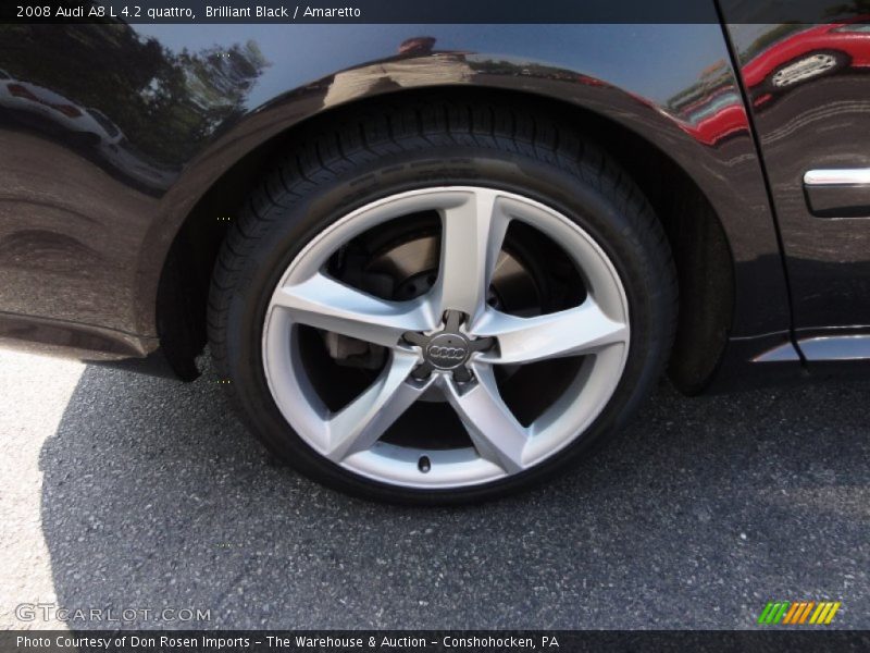 Brilliant Black / Amaretto 2008 Audi A8 L 4.2 quattro