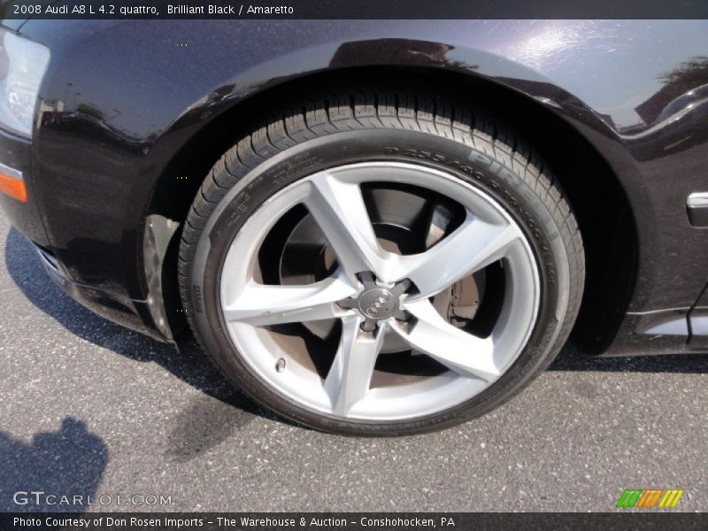 Brilliant Black / Amaretto 2008 Audi A8 L 4.2 quattro
