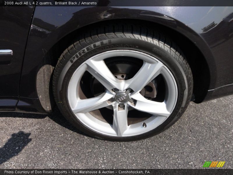 Brilliant Black / Amaretto 2008 Audi A8 L 4.2 quattro