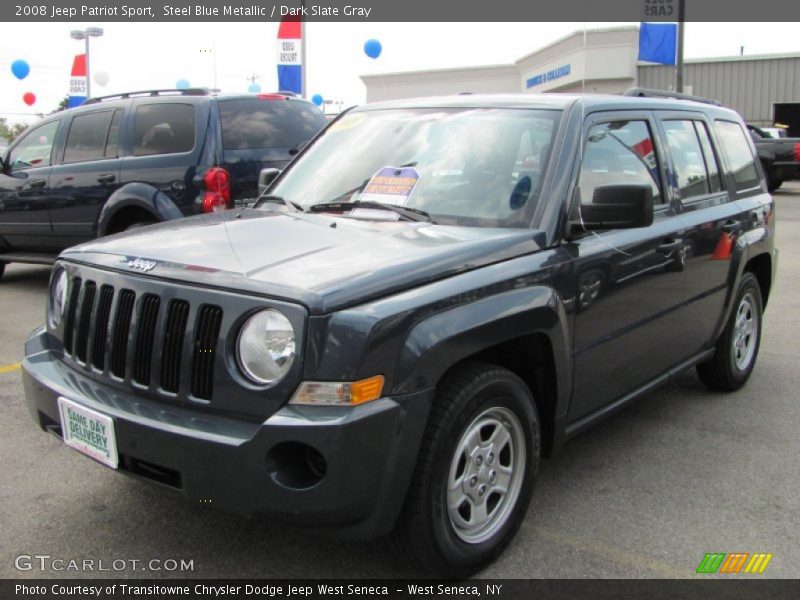 Steel Blue Metallic / Dark Slate Gray 2008 Jeep Patriot Sport
