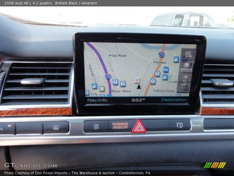 Brilliant Black / Amaretto 2008 Audi A8 L 4.2 quattro