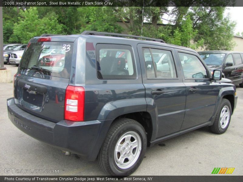 Steel Blue Metallic / Dark Slate Gray 2008 Jeep Patriot Sport