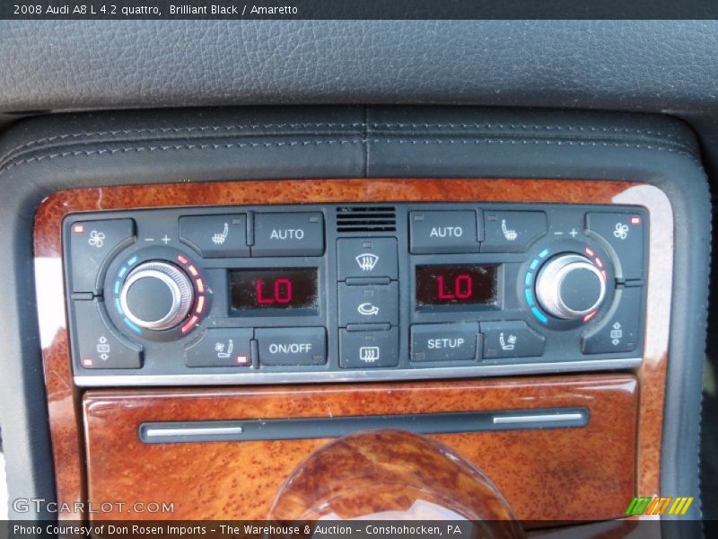 Brilliant Black / Amaretto 2008 Audi A8 L 4.2 quattro