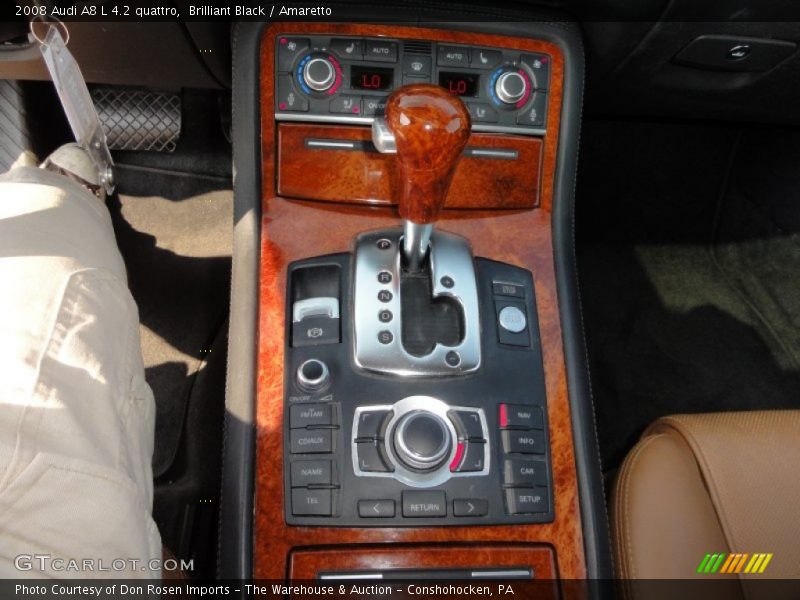 Brilliant Black / Amaretto 2008 Audi A8 L 4.2 quattro