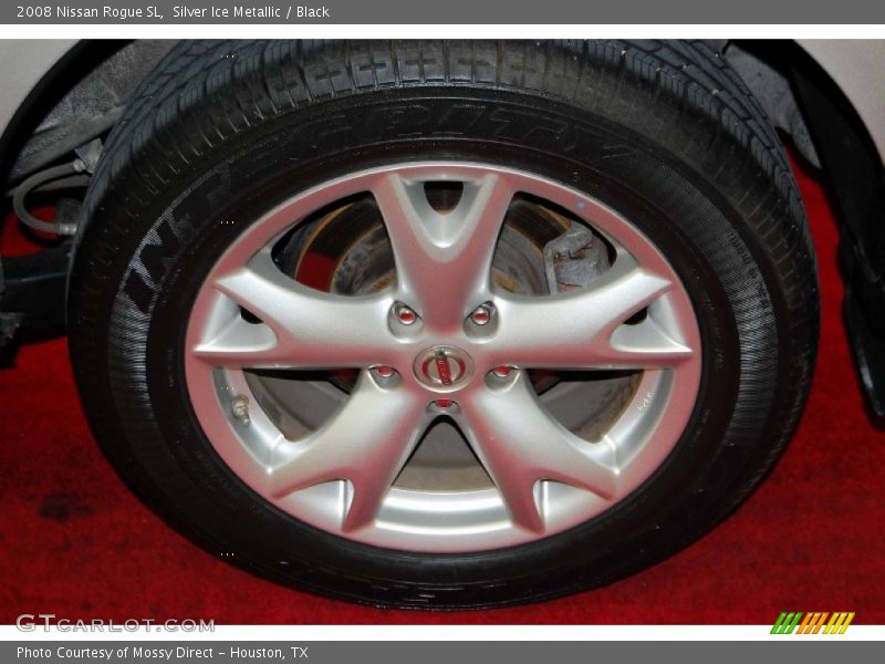 Silver Ice Metallic / Black 2008 Nissan Rogue SL